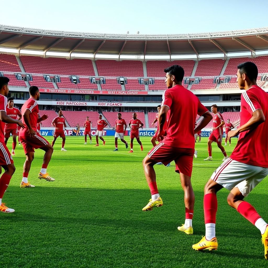 九游娱乐登录入口-摩洛哥瓦赫达赛前训练公开，备战世俱杯冲刺