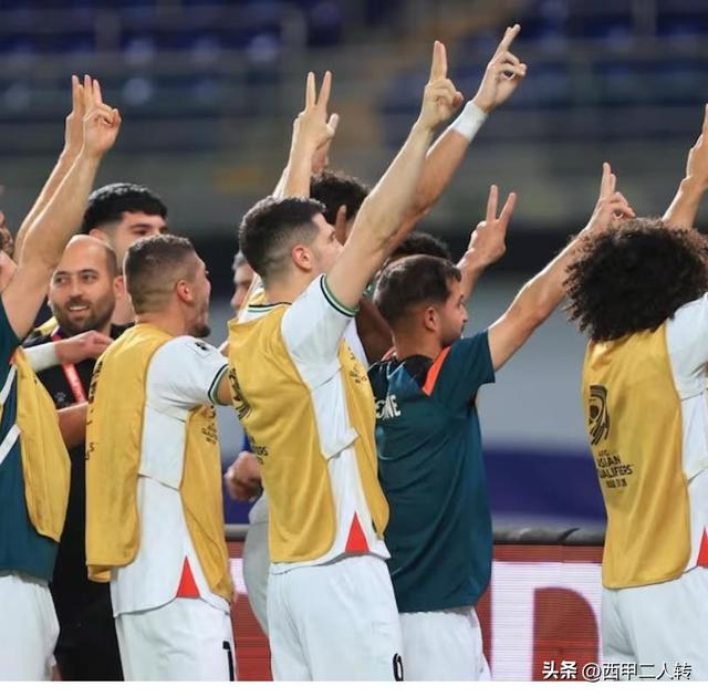 巴勒斯坦足球队击败对手取胜